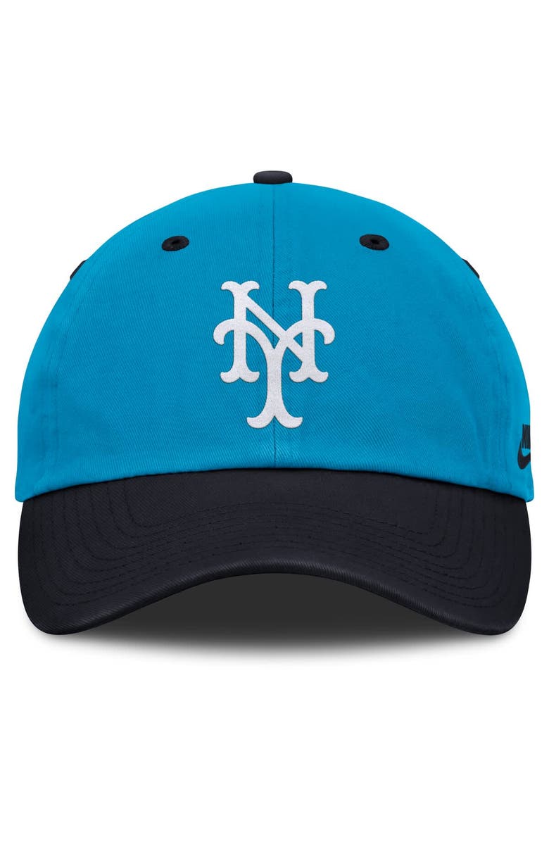 Nike Men's Nike Blue/Navy New York Mets Neon 90s Club Adjustable Hat, Alternate, color, Blue