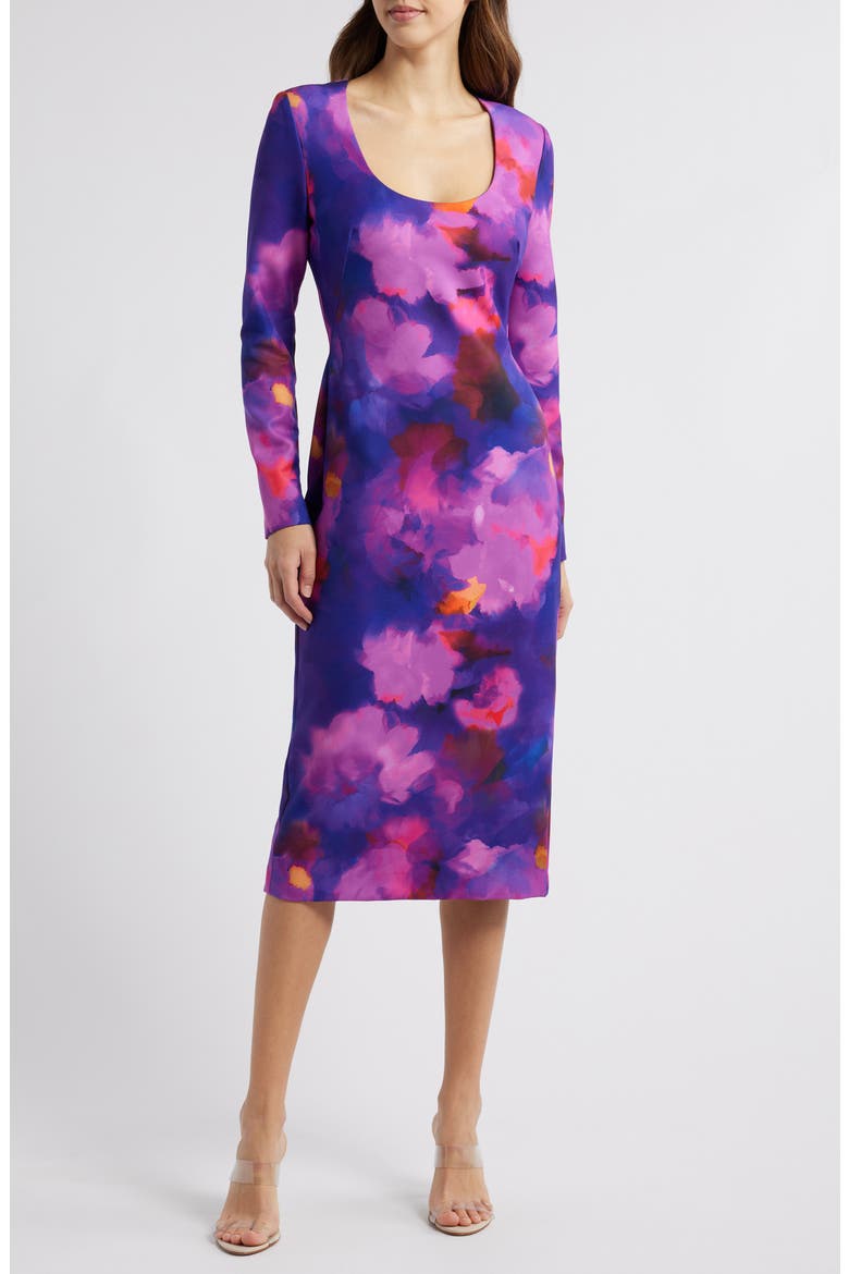 Naylah Long Sleeve Sheath Dress, Main, color, EUPHORIC HARMONY