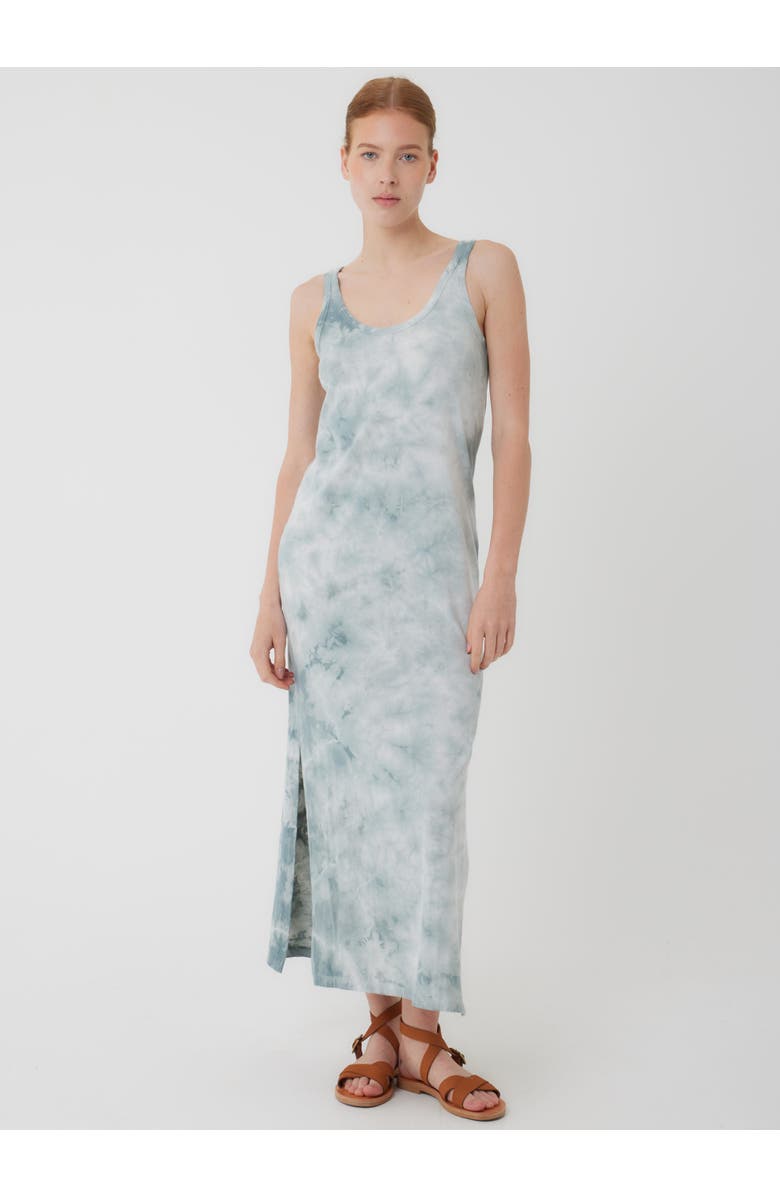 Majestic Filatures Stretch Organic Cotton Cloud Maxi Tank Dress, Main, color, Aqua