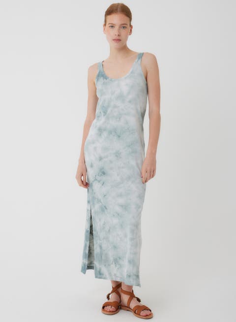 Stretch Organic Cotton Cloud Maxi Tank Dress