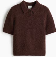 H&M Alpaca-blend Polo Shirt
