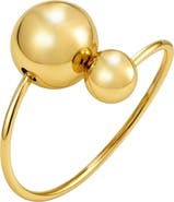 Adornia Double Bead Adjustable Ring