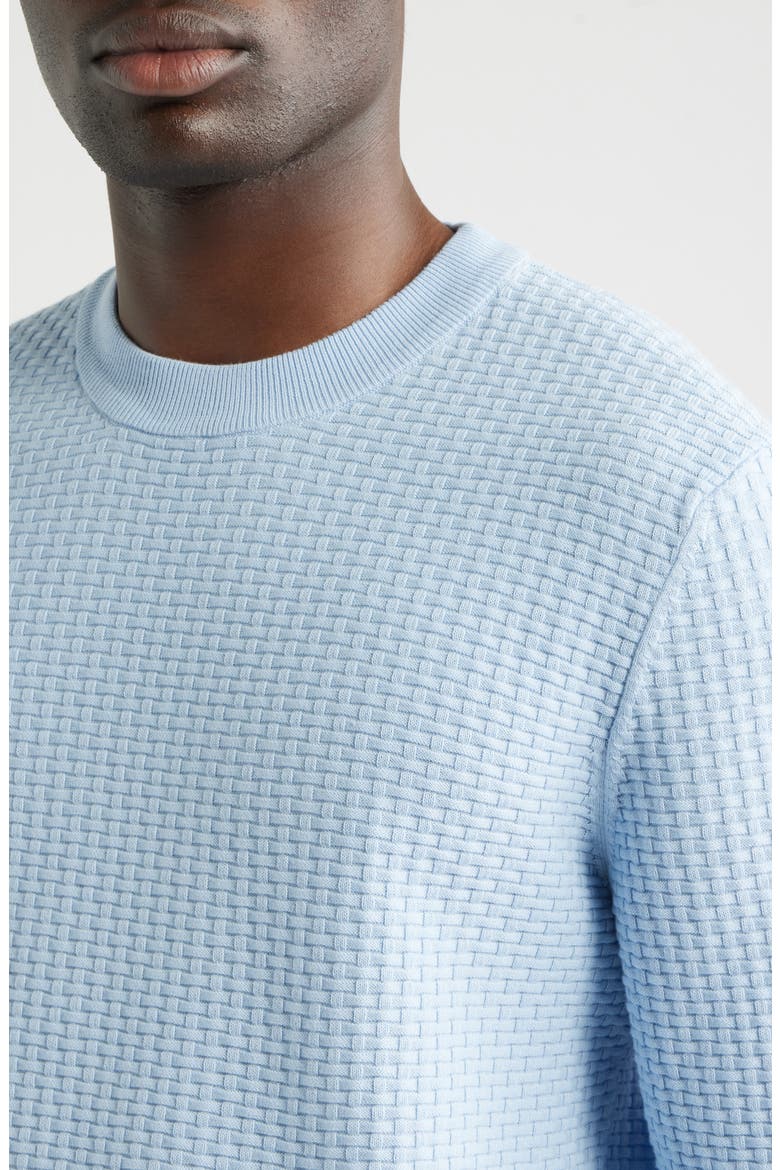 Imberto Textured Sweater, Alternate, color, LIGHT PASTLE BLUE