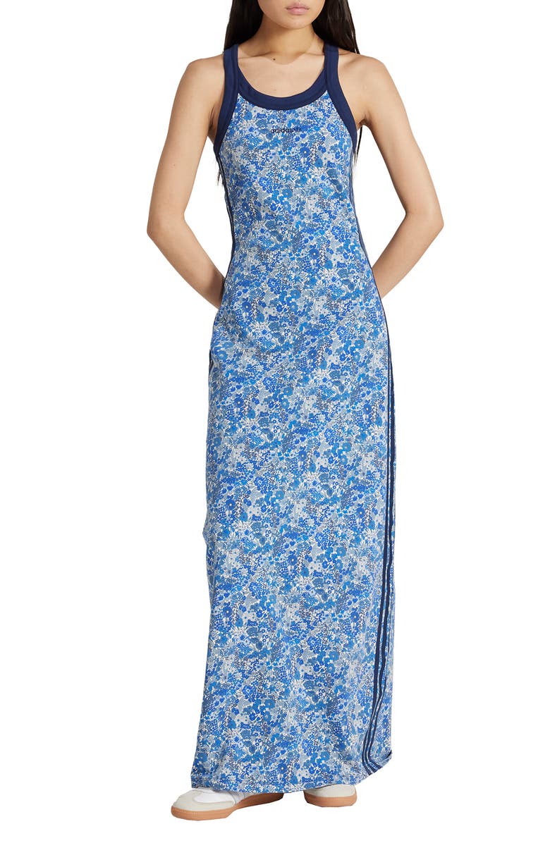 adidas Originals x Liberty London Racerback Maxi Dress, Main, color, 