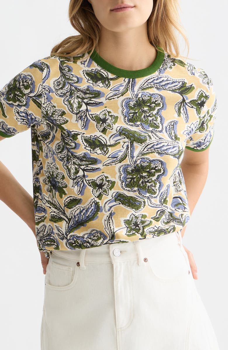 Scotch & Soda Print Knit Top, Main, color, Lucky Bandana Multi Parsnip