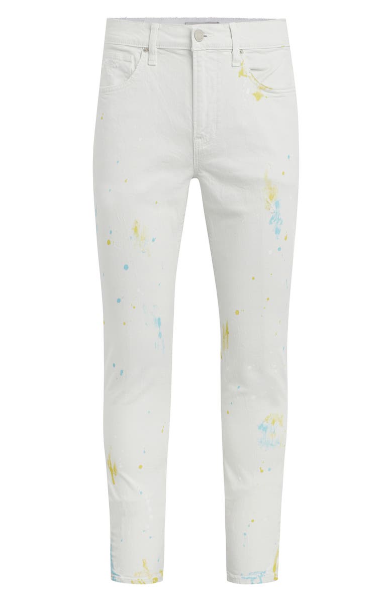 Hudson Jeans Zack Paint Splatter Skinny Jeans, Alternate, color, 