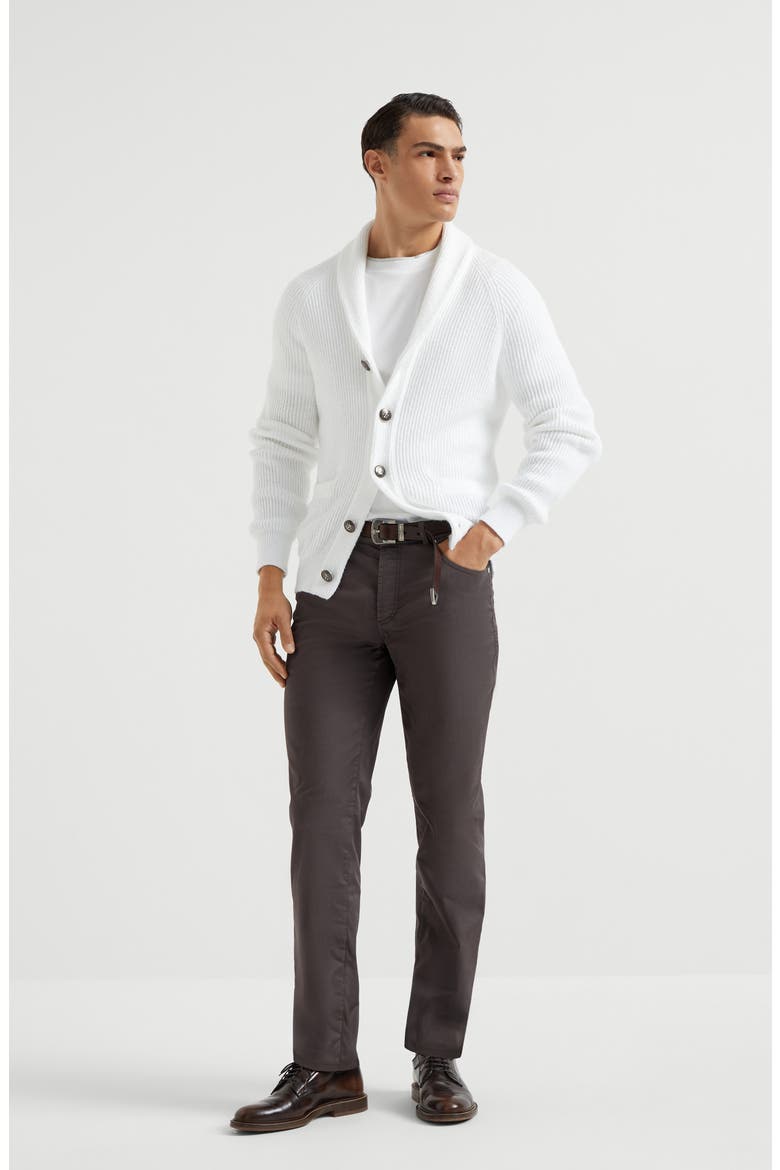 T-shirt with faux-layering, Alternate, color, White