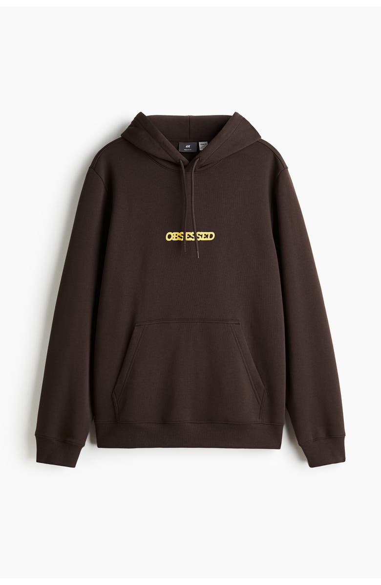 H&M Regular Fit Hoodie, Main, color, Brown/Snoopy