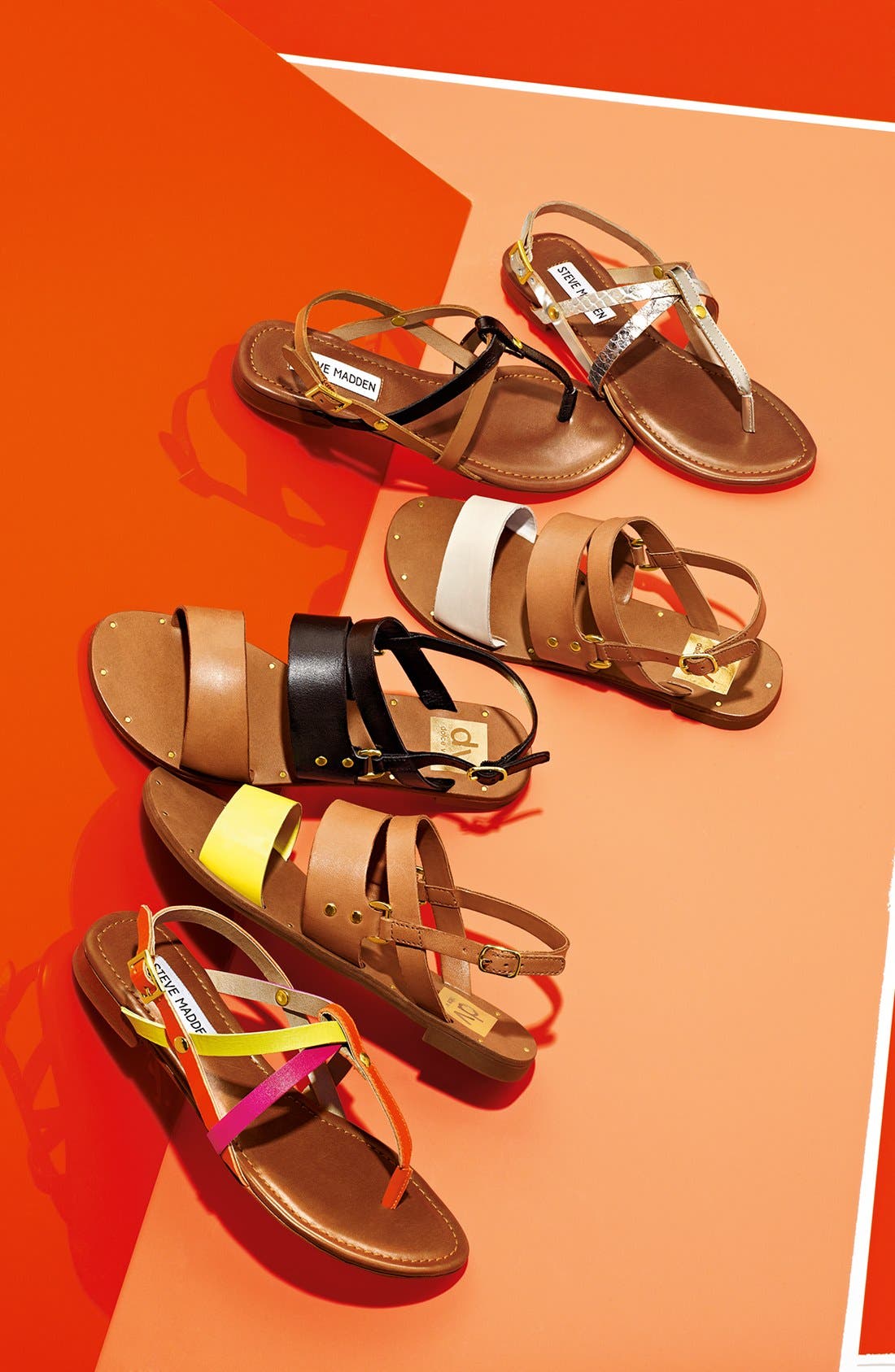 Steve Madden 'Kroatia' Leather Sandal, Main, color, 