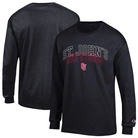Men's Champion Black St. John's Red Storm Team Long-Sleeve T-Shirt