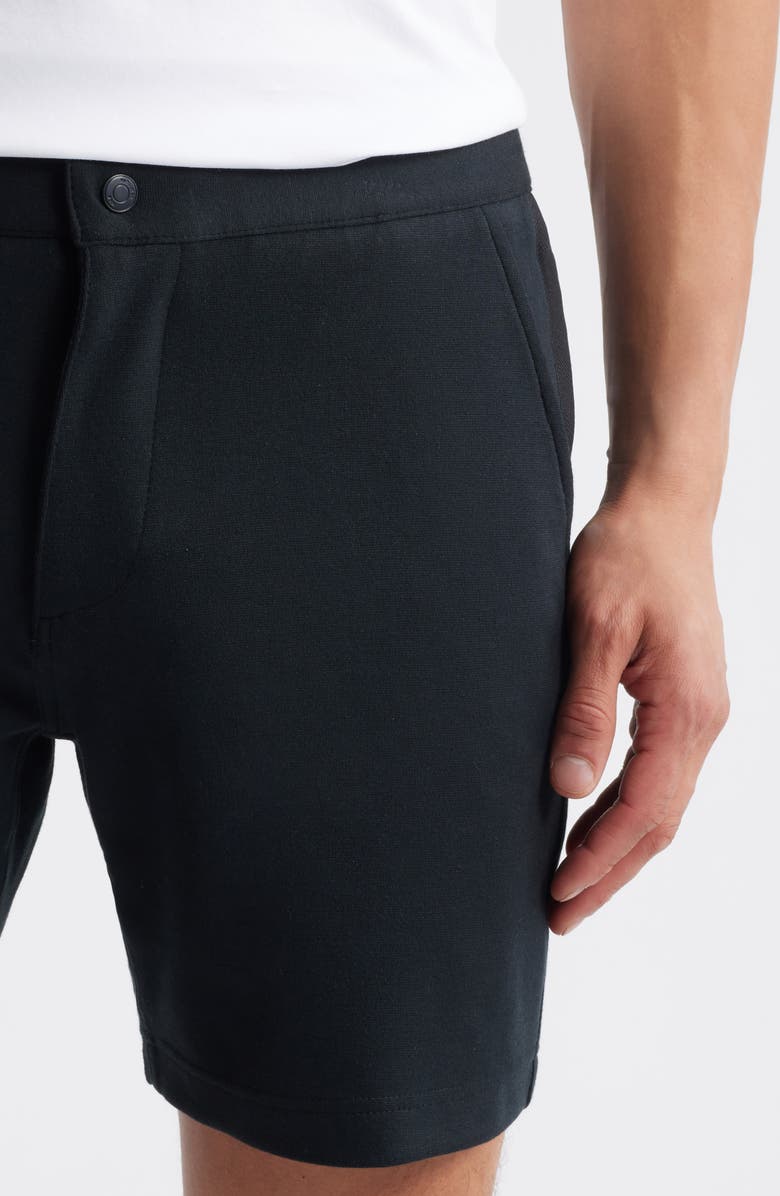 W.R.K Liam Flat Front Knit Shorts, Alternate, color, Black
