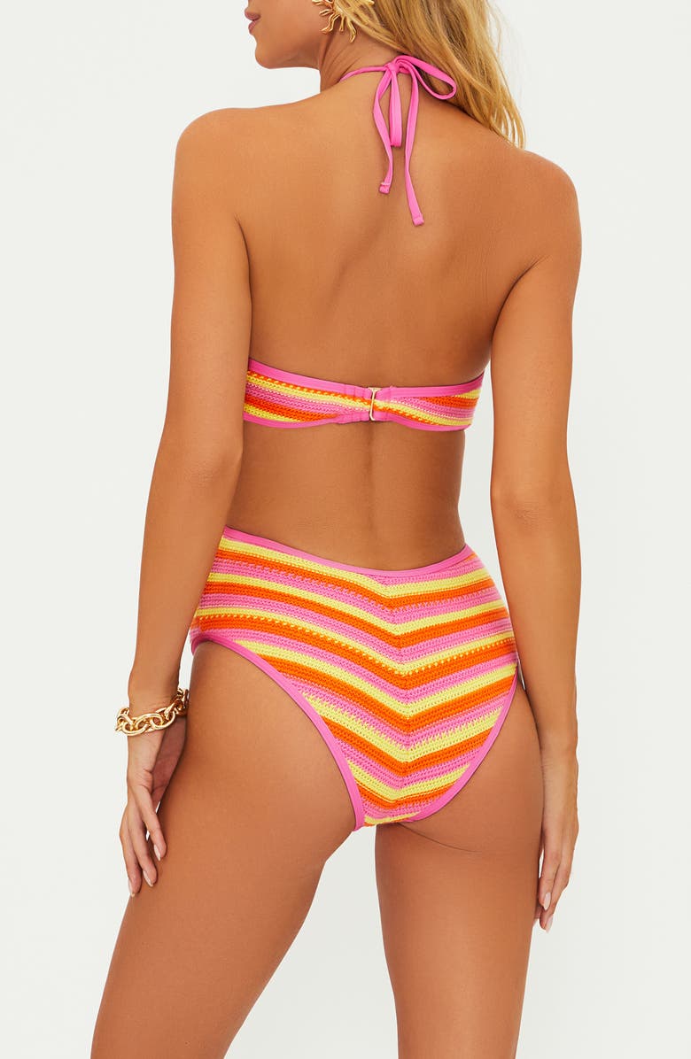 Beach Riot Pamela Stripe Cotton Blend One-Piece Swimsuit, Alternate, color, Soleil Cro