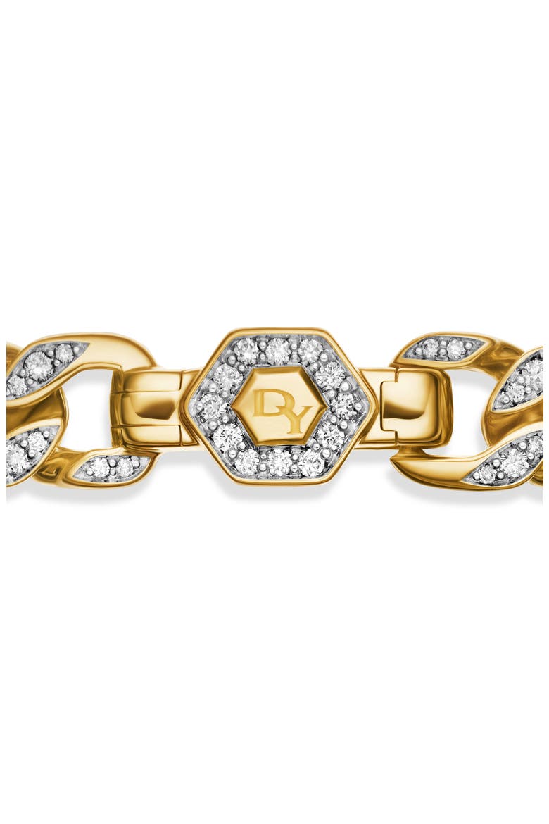 Pavé Diamond Curb Chain Bracelet, Alternate, color, GOLD/ DIAMOND
