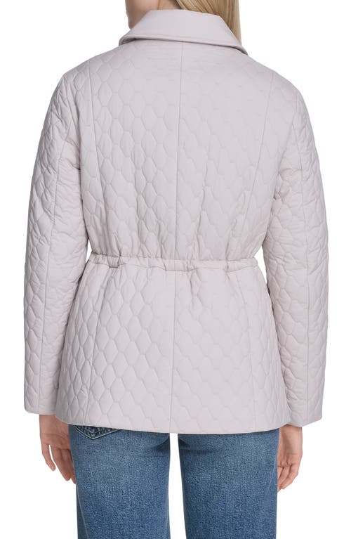 Cole Haan Honeycomb Quilted Jacket In White