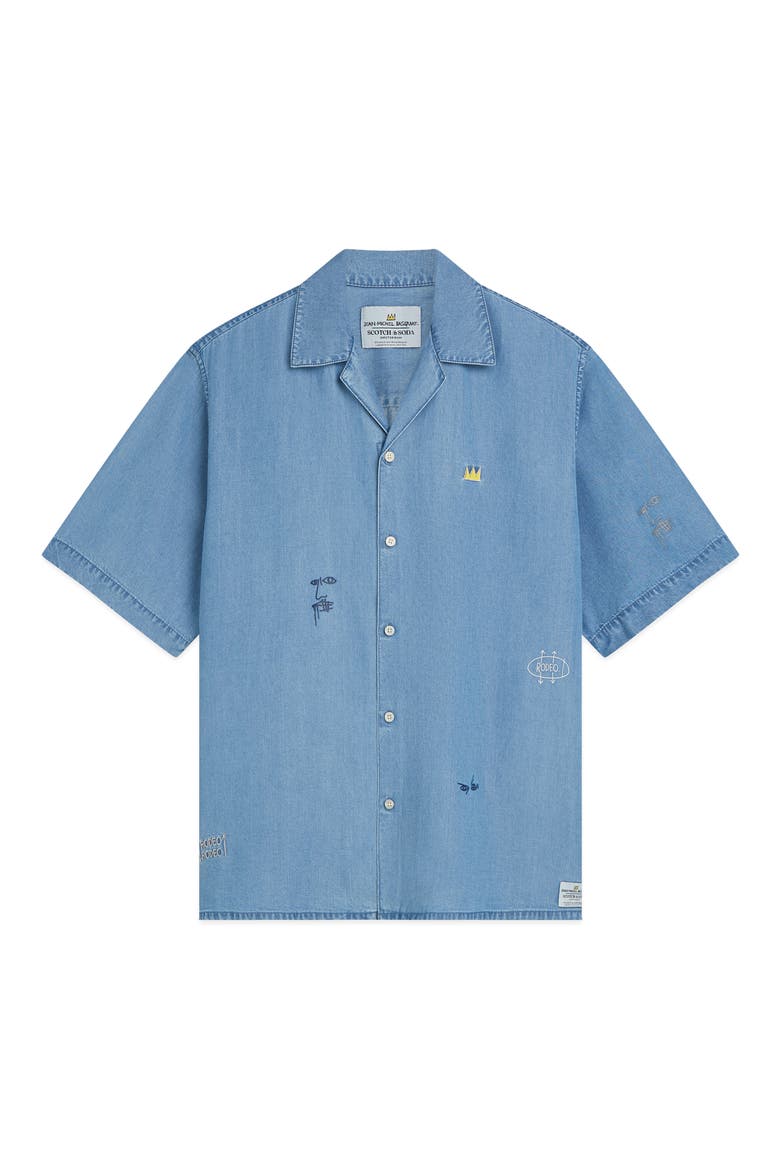 x Basquiat Indigo Shirt, Alternate, color, WASHED INDIGO