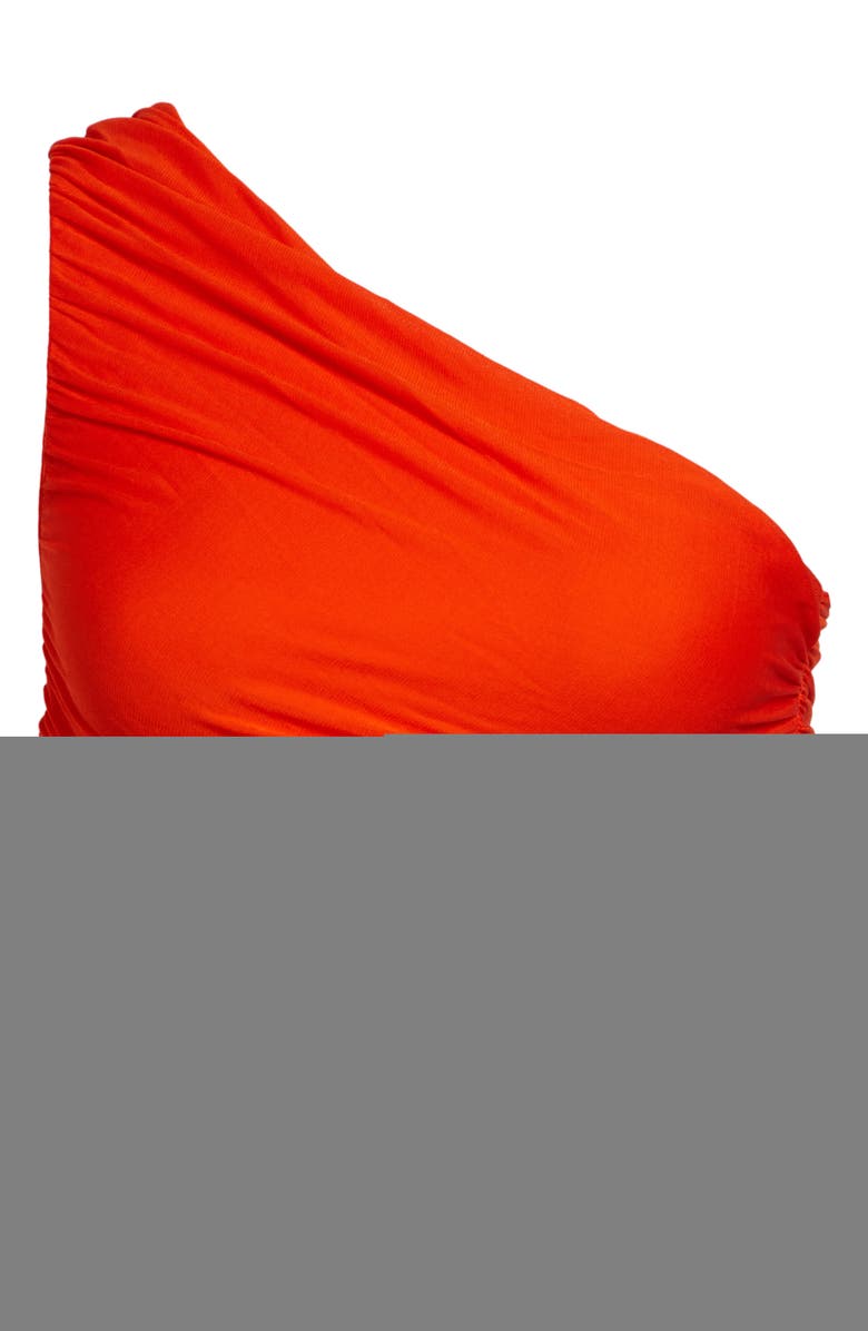 A.L.C. Cleo Asymmetric Crop Top, Alternate, color, Orange Crush