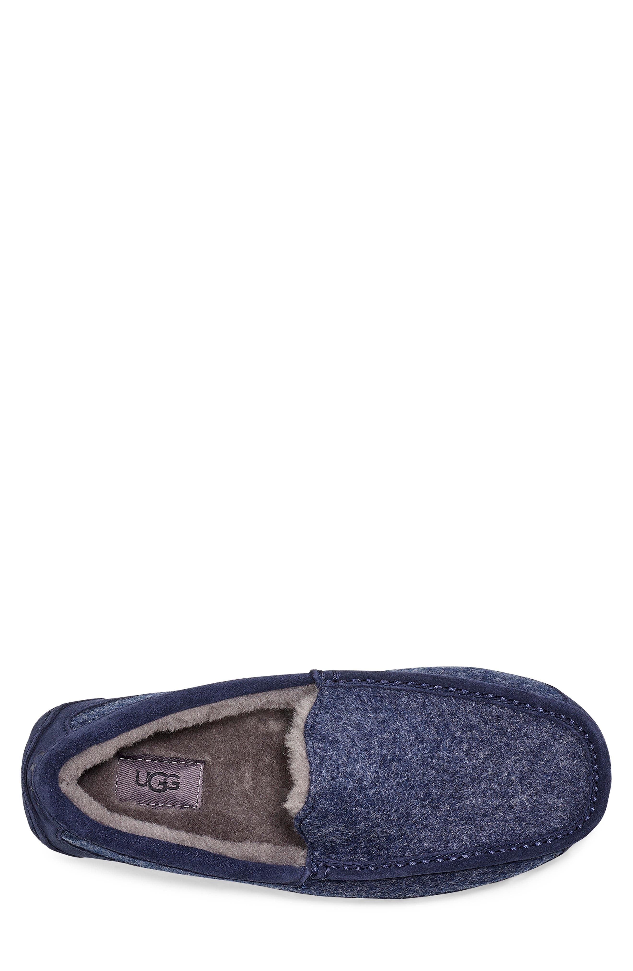 UGG Ascot UGGpure Lined Slipper, Alternate, color, DARK SAPPHIRE