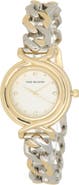 True Religion Two Tone Chain Bracelet Watch, 29mm