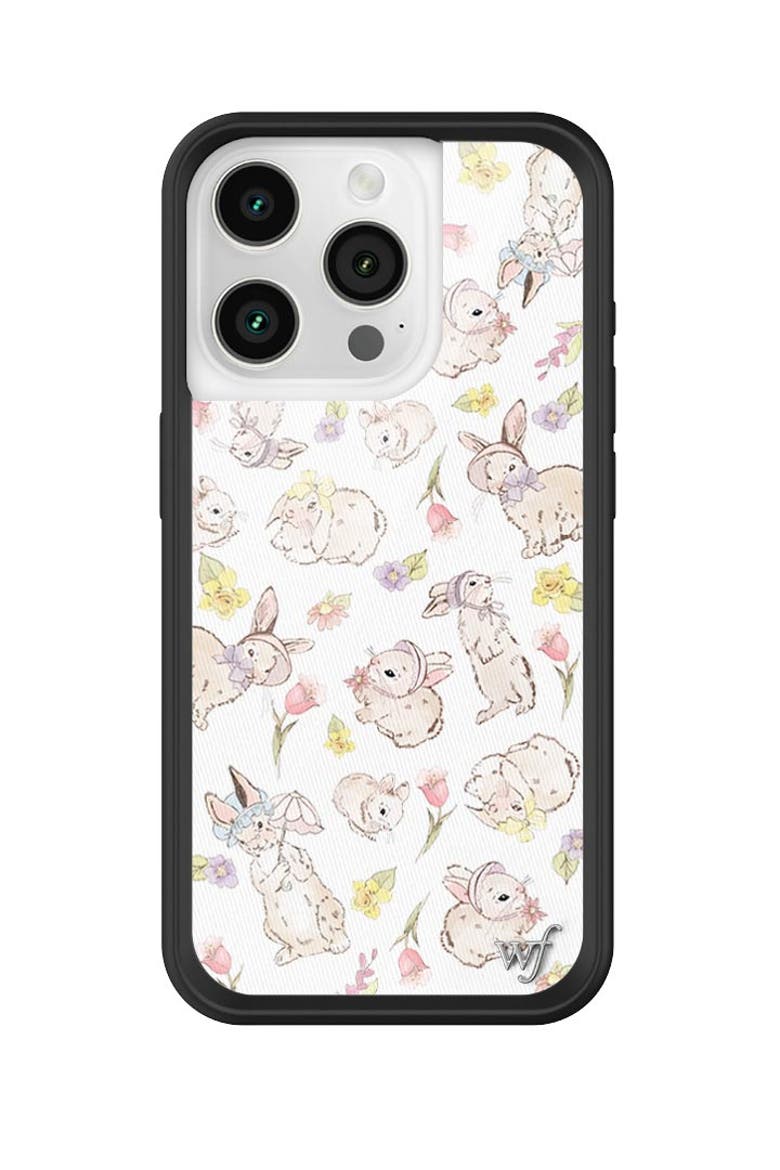 Bunnies in Bonnets iPhone Case, Alternate, color, White