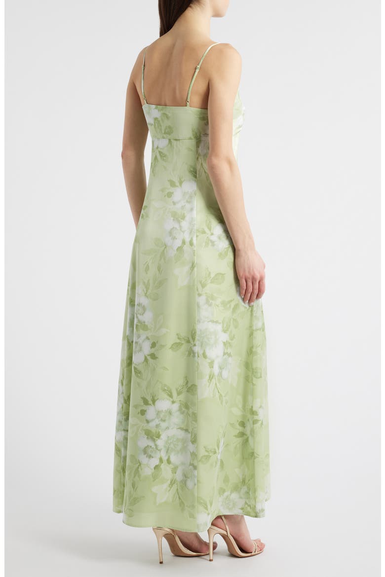 Mella Floral Cocktail Dress, Alternate, color, CELERY BOUQUET