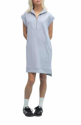 Scuba Half-Zip Minidress