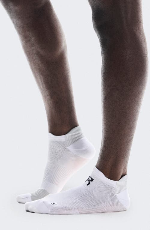 Shop On Performance Run Ankle Socks In White/glacier