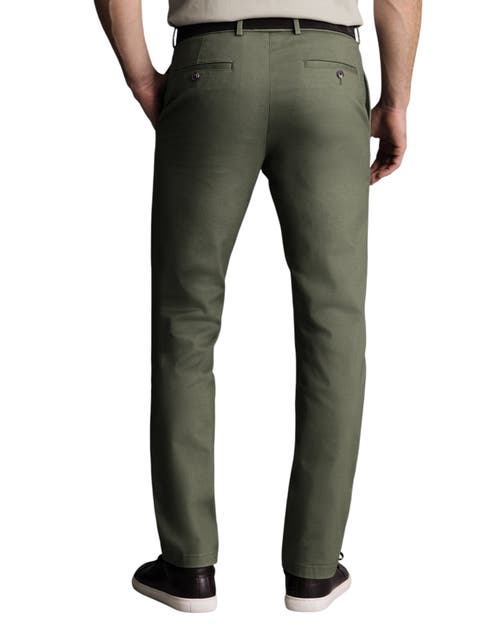 Charles Tyrwhitt Ultimate Non-iron Chinos In Green