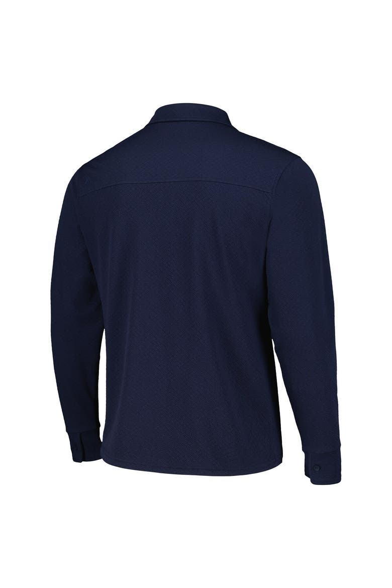 Men's Antigua Navy Nashville SC Streamer Diamond Button-Up Shacket, Alternate, color, Navy