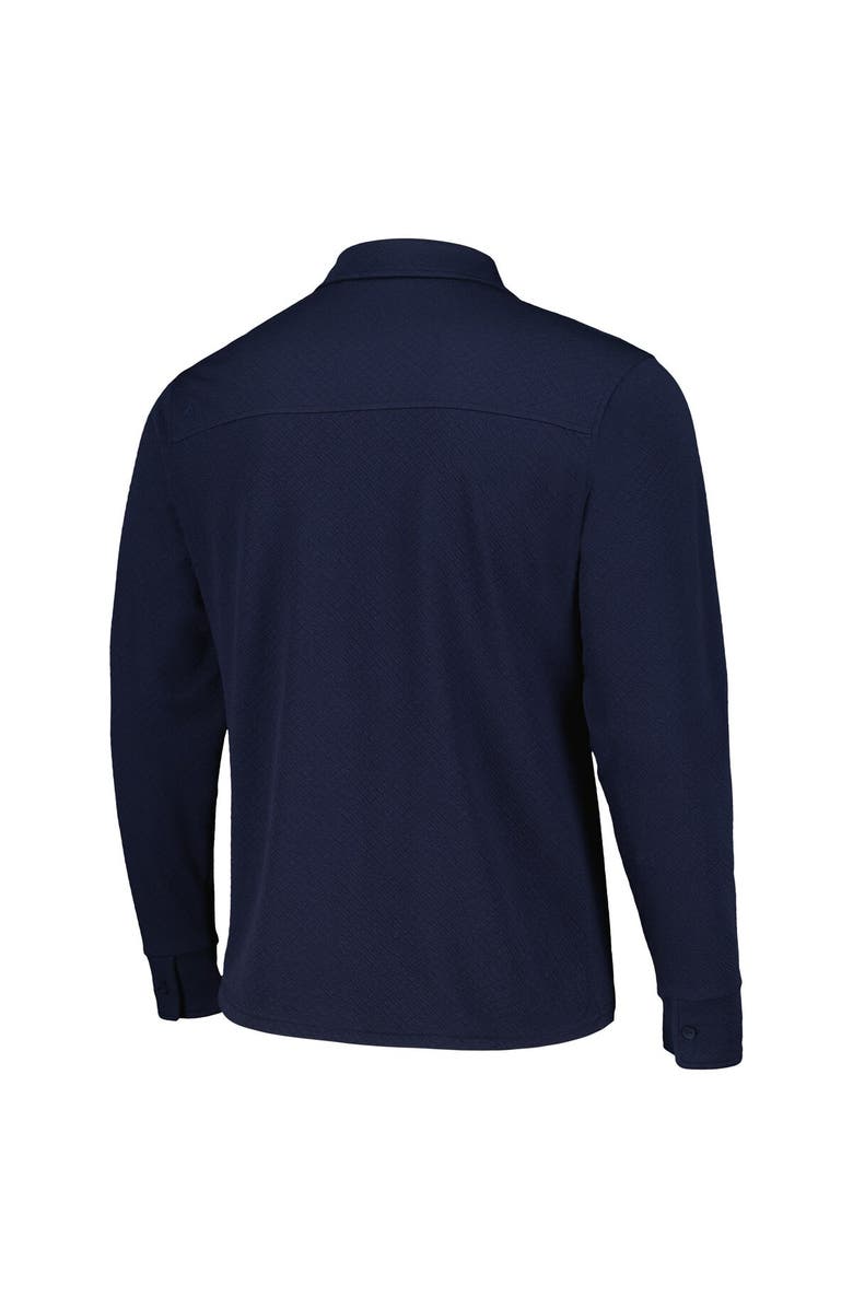 ANTIGUA Men's Antigua Navy Nashville SC Streamer Diamond Button-Up Shacket, Alternate, color, Navy