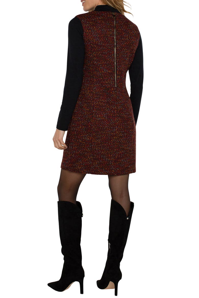Sleeveless Sweater Dress, Alternate, color, BORDEAUX MULTI