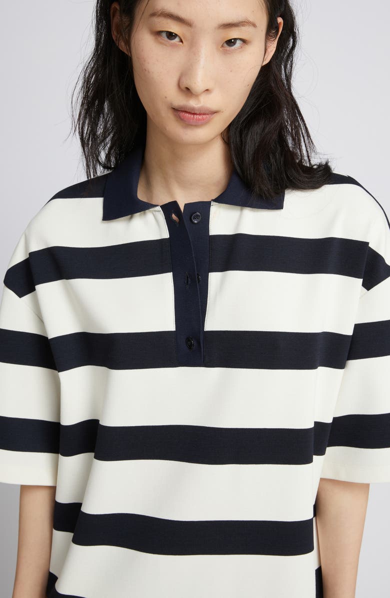 MM by Max Mara Labetaia Stripe Polo Shirt, Alternate, color, Ultramarine