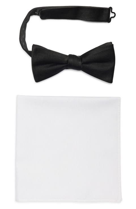 Silk Bow Tie & Pocket Square Gift Box