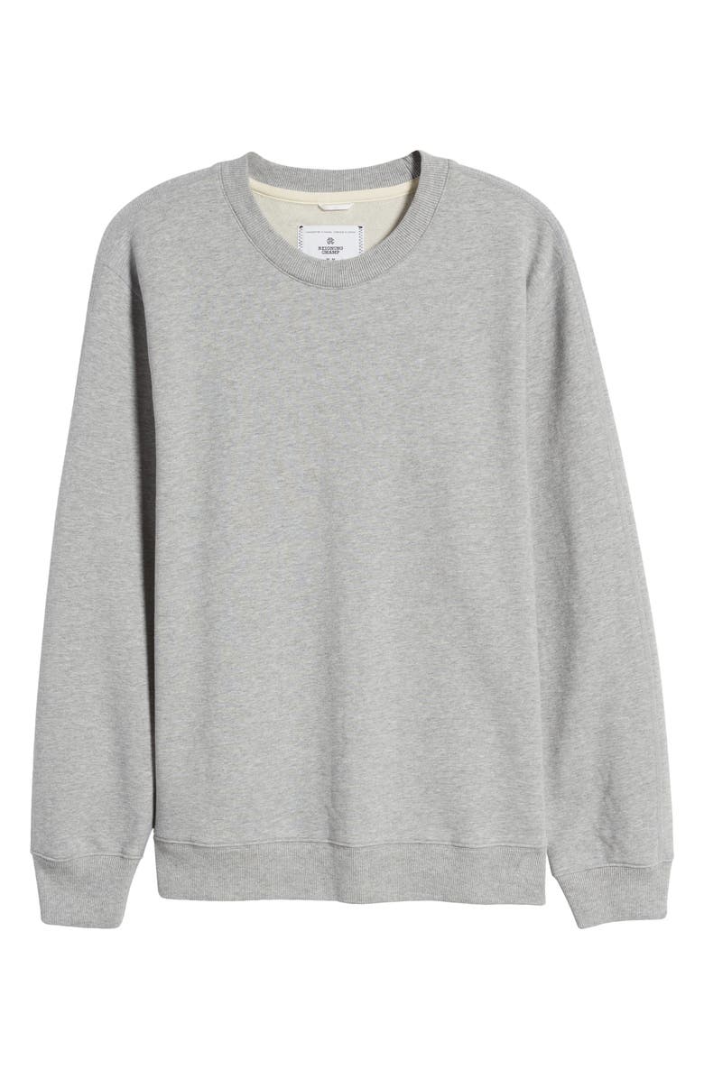 Reigning Champ Classic Crewneck Midweight Terry Sweatshirt, Alternate, color, Hgrey