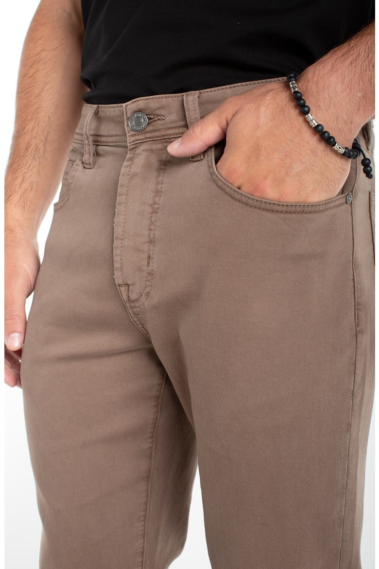 Kingston Modern Slim Straight Leg Twill Pants, Alternate, color, PINE BARK