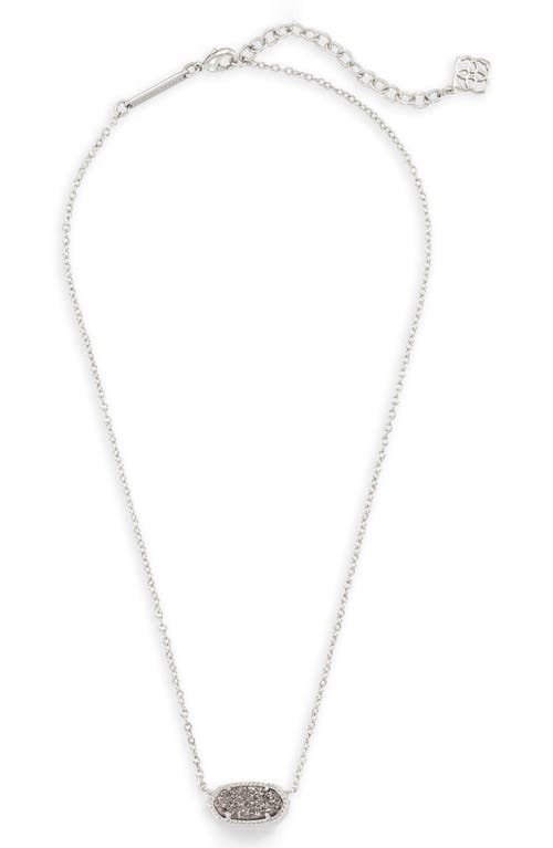 Kendra Scott Elisa Pendant Necklace In Gray