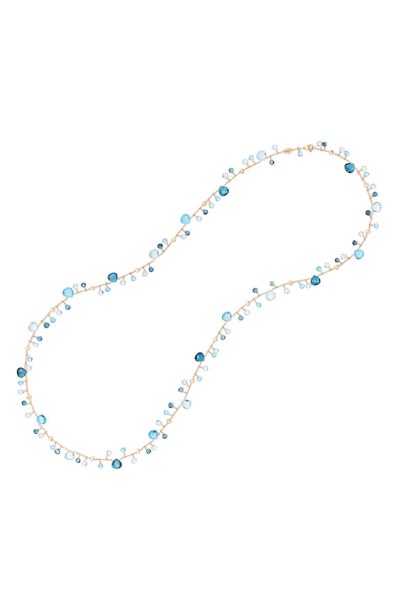 Marco Bicego Paradise Mixed Topaz Long Charm Necklace, Alternate, color, 