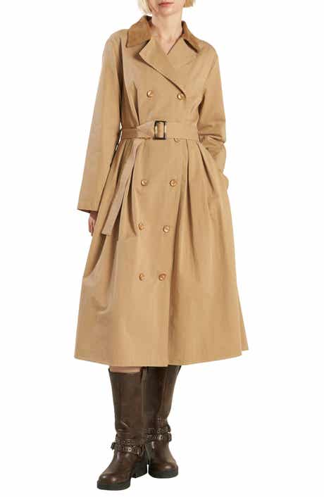 Cotton Trench Midi Dress