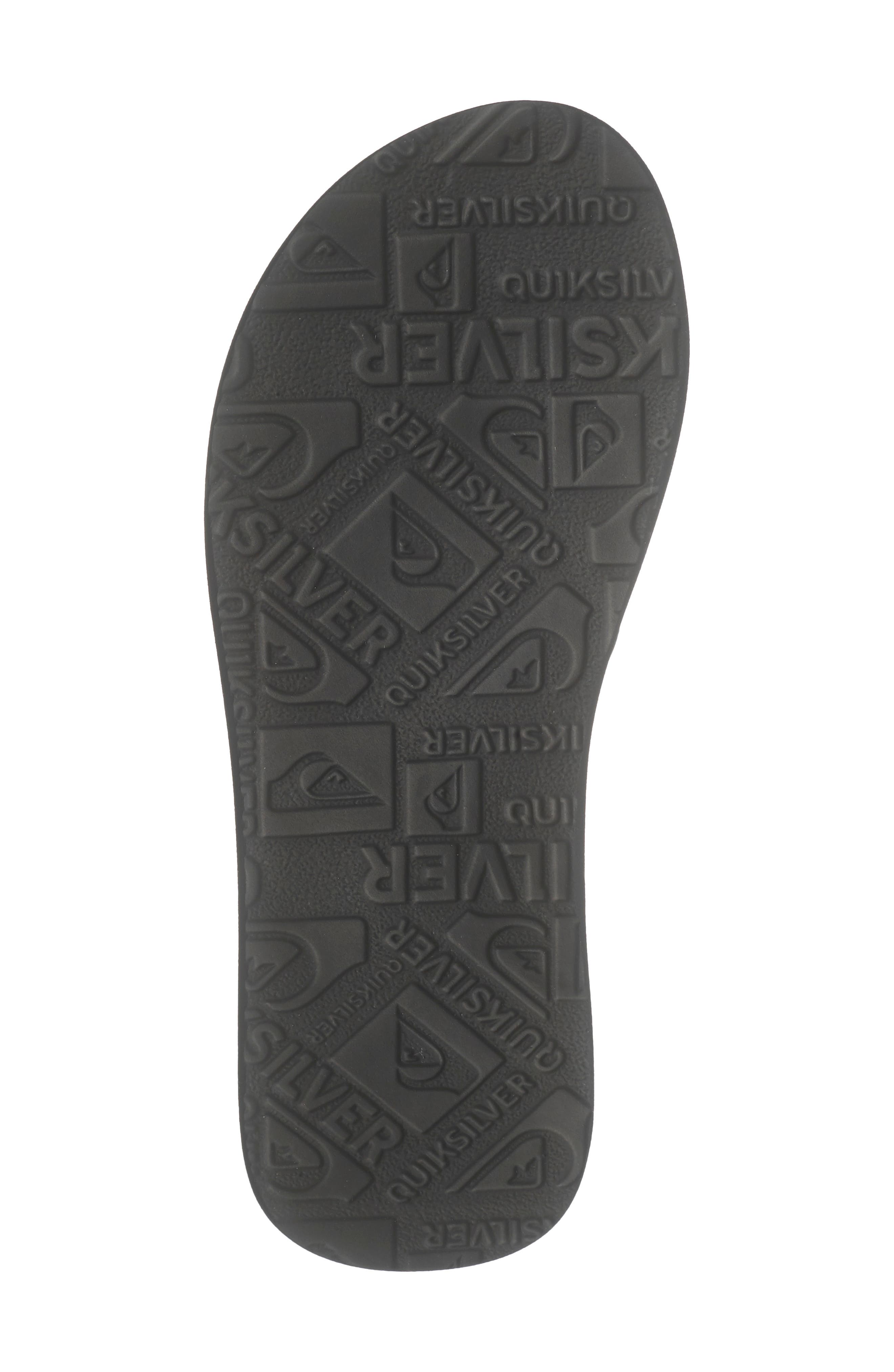 Quiksilver Dune Flip Flop, Alternate, color, Black/ Red