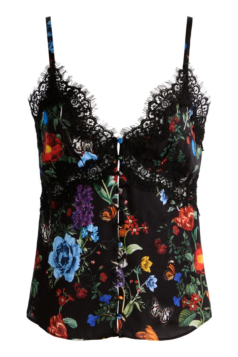 Melodie Lace Trim Camisole, Alternate, color, MOONLIT MANOR SM
