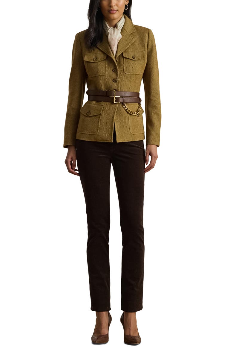 Lauren Ralph Lauren Russ Yarn Dye Twill Jacket, Alternate, color,