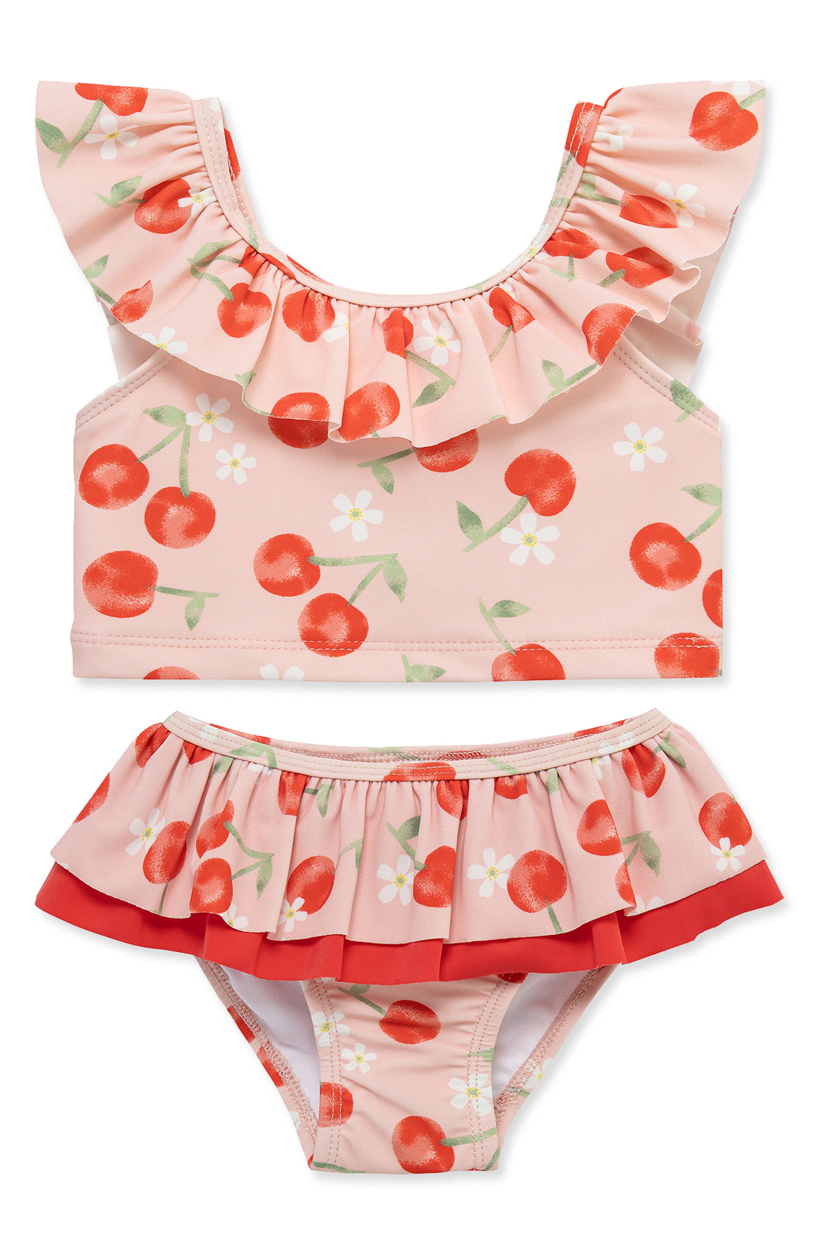 Little Me Cherry 2-Piece Swimsuit