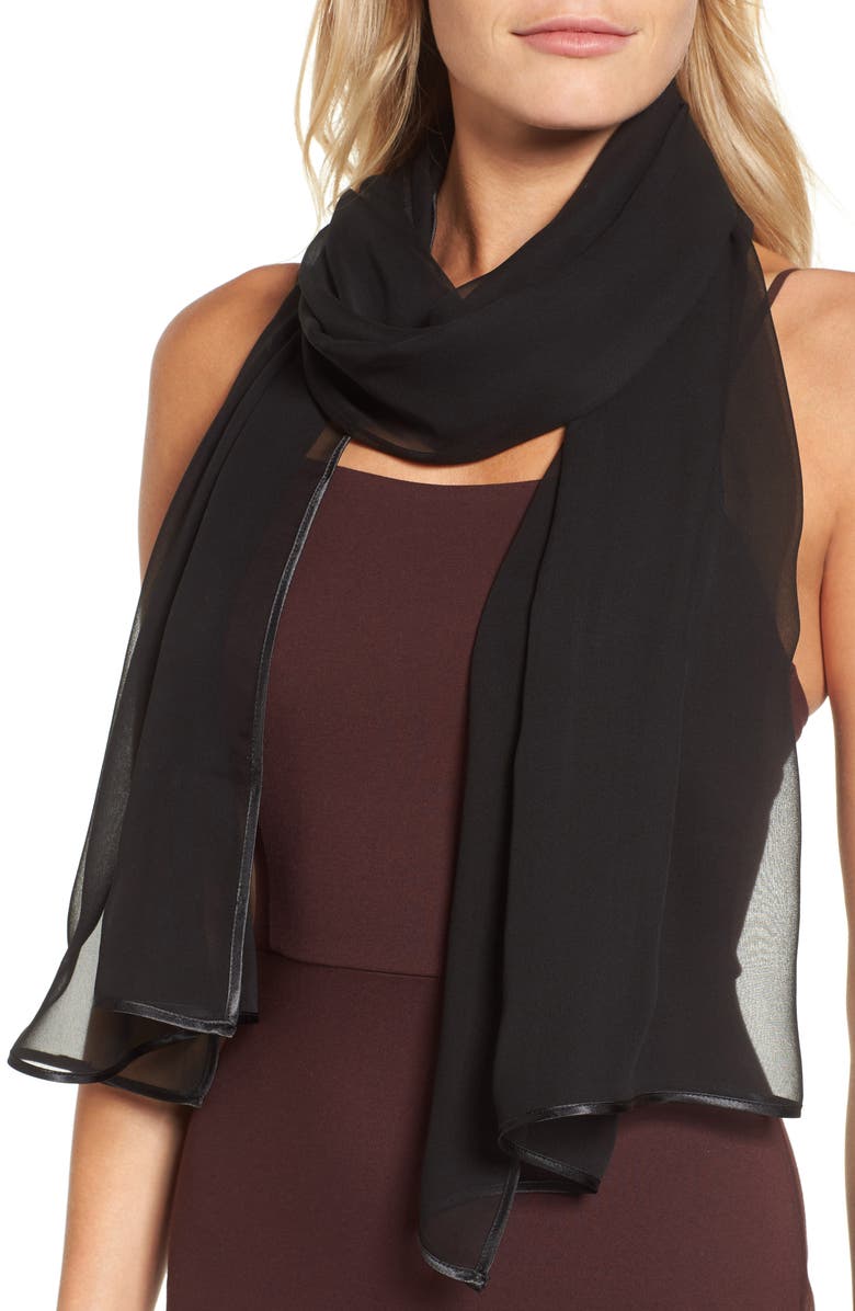 Bernie of New York Silk Chiffon Wrap, Alternate, color, 