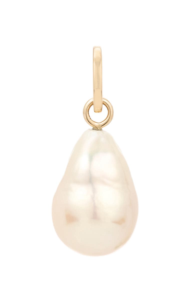 Adina Reyter Freshwater Pearl Charm, Main, color, Yellow Gold
