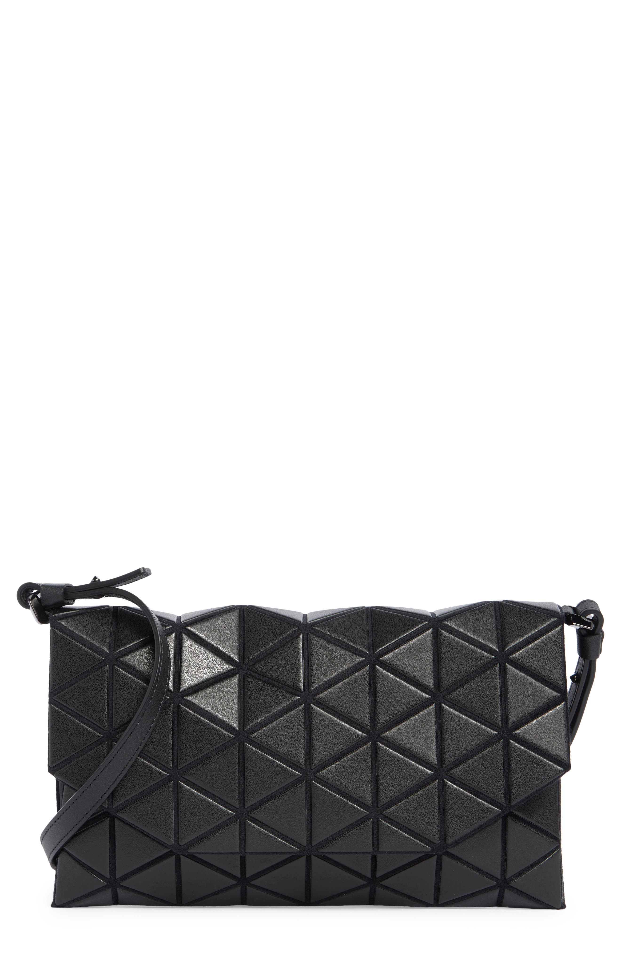 Bao Bao Issey Miyake Tonneau Matte Black Crossbody Bag, Main, color, Matte Black