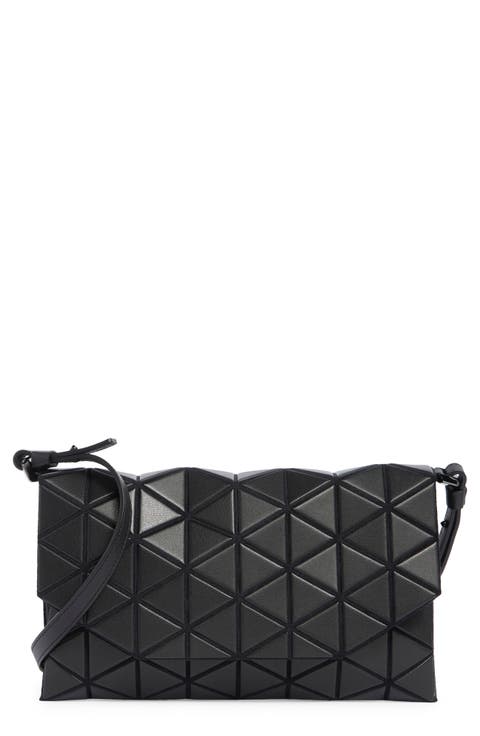 Tonneau Matte Black Crossbody Bag