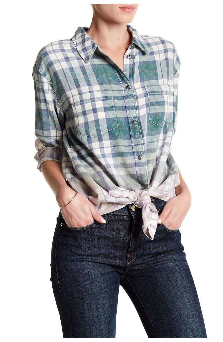 Melrose and Market Layered Back Boyfriend Shirt, Main, color, 