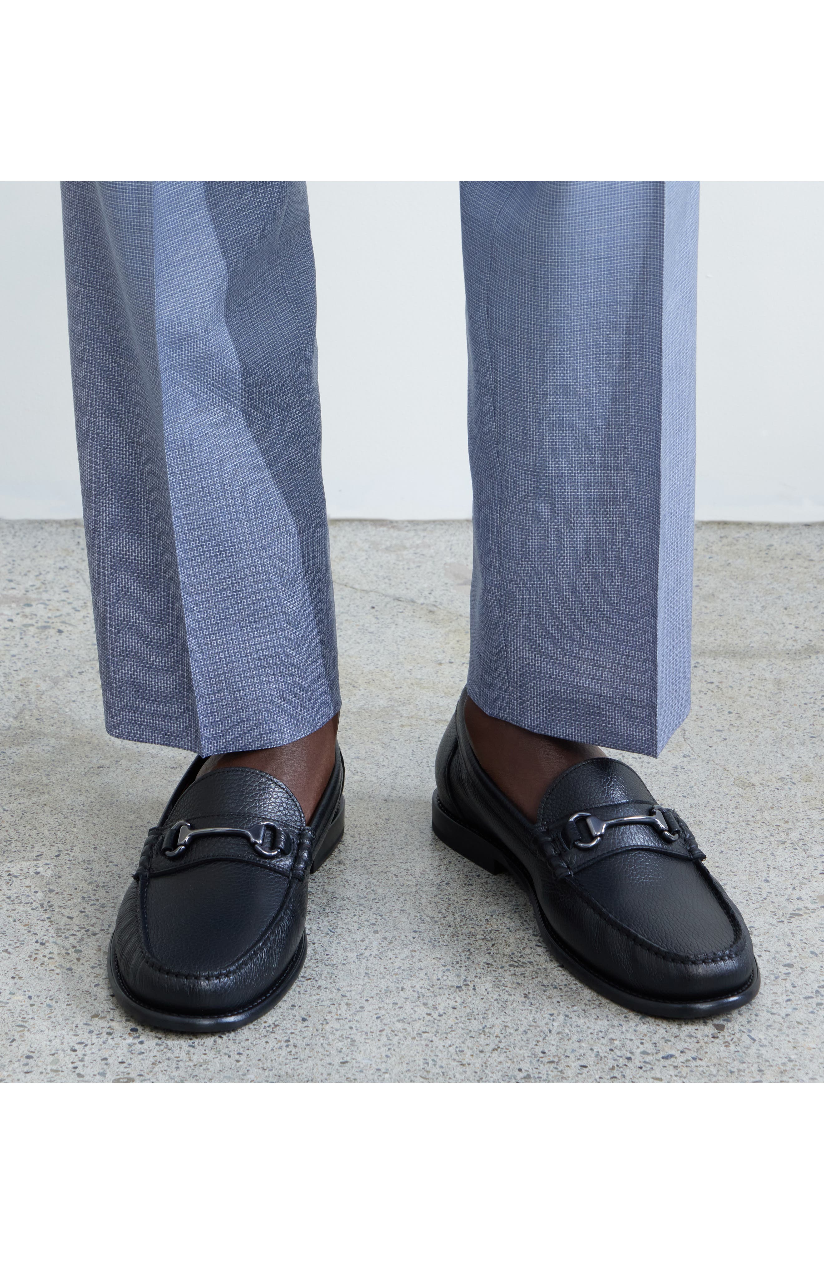 BOSS Tevan Moc Toe Bit Loafer, Alternate, color, Black