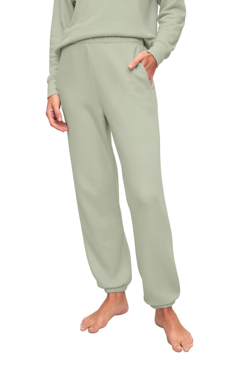 Eberjey French Terry Lounge Joggers, Alternate, color, Matcha