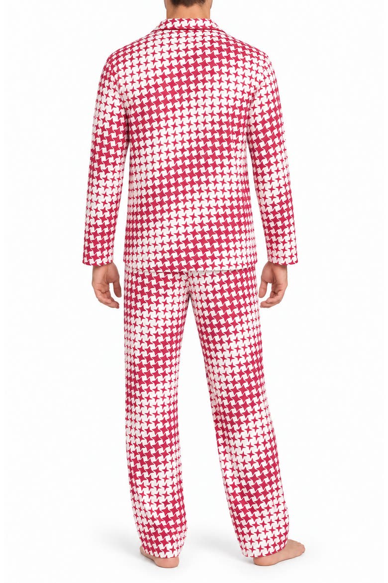Snoozer Pajama Set, Alternate, color, GRADATED STARS - RED
