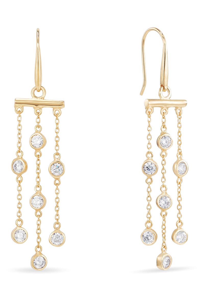 Orsay Drop Earrings, Main, color, CLEAR CZ